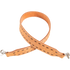 Natural roughout rope can strap, looped and seen from above. Chocolate buckstitching and white stitching edge the 1-3/4-inch strap, which has a swivel snap at each end.
