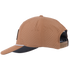 Clay performance hat seen from the side, showing the laser-perforated panels along the crown. A white rope runs along the bill, and a snap closure sits at the back.