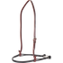 Black nylon cord double rope noseband with a shrink tube cover from Martin Saddlery, seen from the front quarter. The smooth black tube covers the front of the cords, below a leather strap with a buckle.
