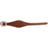 Chocolate roughout stirrup hobble strap from Martin Saddlery, laid flat and seen from above. The shaped strap is stamped with the Martin maker mark and fastens with a cart buckle.