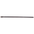 Latigo breastcollar tug, laid out straight and seen from above. The dark 3/4-inch latigo strap has a buckle at one end and a row of adjustment holes.