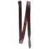 Leather latigo from Martin Saddlery, folded and seen from the front. The dark 1-3/4-inch strap has a row of punched holes, a tapered end and a tie at the top.