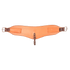 Natural 7-inch XL flank cinch from Martin Saddlery, laid out flat. The contoured skirting leather body has stitched edges, roller buckles at both ends and a center hobble strap.