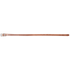 Natural harness leather breastcollar tug, laid out straight and seen from above. The 3/4-inch strap carries a buckle at one end and adjustment holes near the tip.