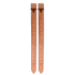 Natural extra strong flank billets shown as a pair, hanging side by side. The doubled and stitched skirting leather billets have adjustment holes framed by stitching and dark keepers at the top.