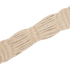 Natural mohair breastcollar strap angled across the frame. The strands of real mohair fiber are gathered into a wide, soft band on this 3-inch western breastcollar.
