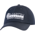 Navy Sport LT cap seen from the front at a slight angle. A white flat embroidered Martin Saddlery logo with the words The Company Cowboys Keep sits on the soft, unstructured crown.