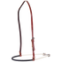 Black shrink wrap single rope noseband, seen from the front quarter. The black cover wraps the front of the white rope, which hangs from an adjustable leather strap with a buckle.